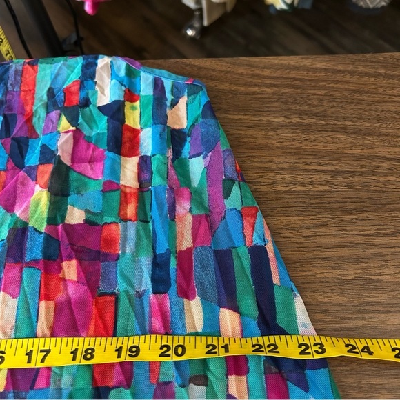 profile by gottex Colorful Geometric Patterned Dress beach cover up L-XL - Picture 10 of 12